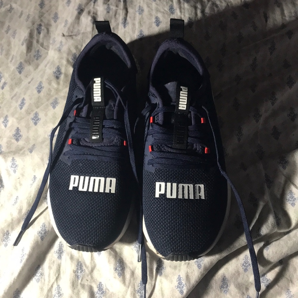 Navy Blue and White Pumas